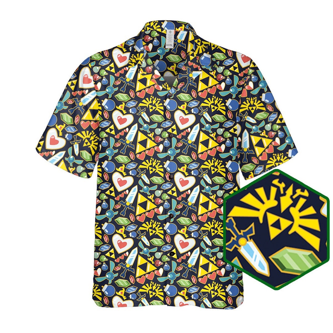 Zelda Theme Shirt Zelda Items Shirt Zelda Hawaiian Shirt Etsy
