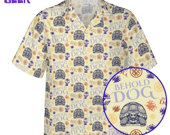 Camisa havaiana Behold Dog Turtle: Camiseta Elden Gamer Meme