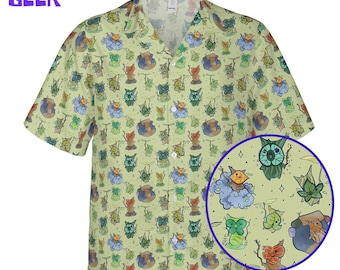 Leaf Spirit Hawaiian Shirt, Fantasy Gaming Gift, Gamers shirt, Hyrule shirt