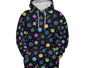 DnD Hoodie, Dungeons and Dragons Hoodie, Premium Hoodie, Dice hoodie