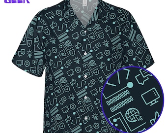 Binary Code Hawaiian Shirt,  Programmer Gift for Developers & Coders