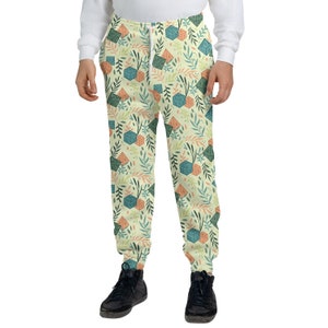 DnD Bottoms, DnD  Dice Plants Theme Pants, DnD Sweatpants, Dungeons and Dragons Pants, Dungeon Master Pants
