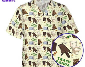 Waschbär Hawaiihemd, Waschbär Humor Geschenk, Waschbär Hawaiihemd