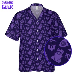 DnD Hawaiian Shirt: Dungeons and Dragons Paladin Themed