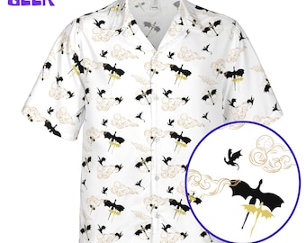Dragon Rider Hawaiian Shirt: Fantasy War Academy Bookish Adventure