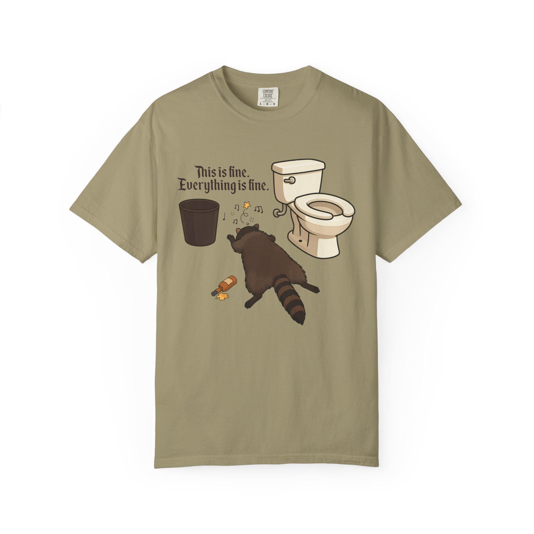 酔っ払いアライグマのシャツ、ゴミパンダのユーモアギフト、二日酔いアライグマのバージニアバスルームTシャツ - Etsy 日本, image size:2048x2048