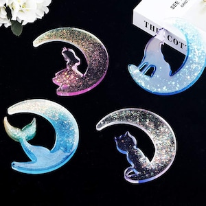Crescent Moon Cat Mold