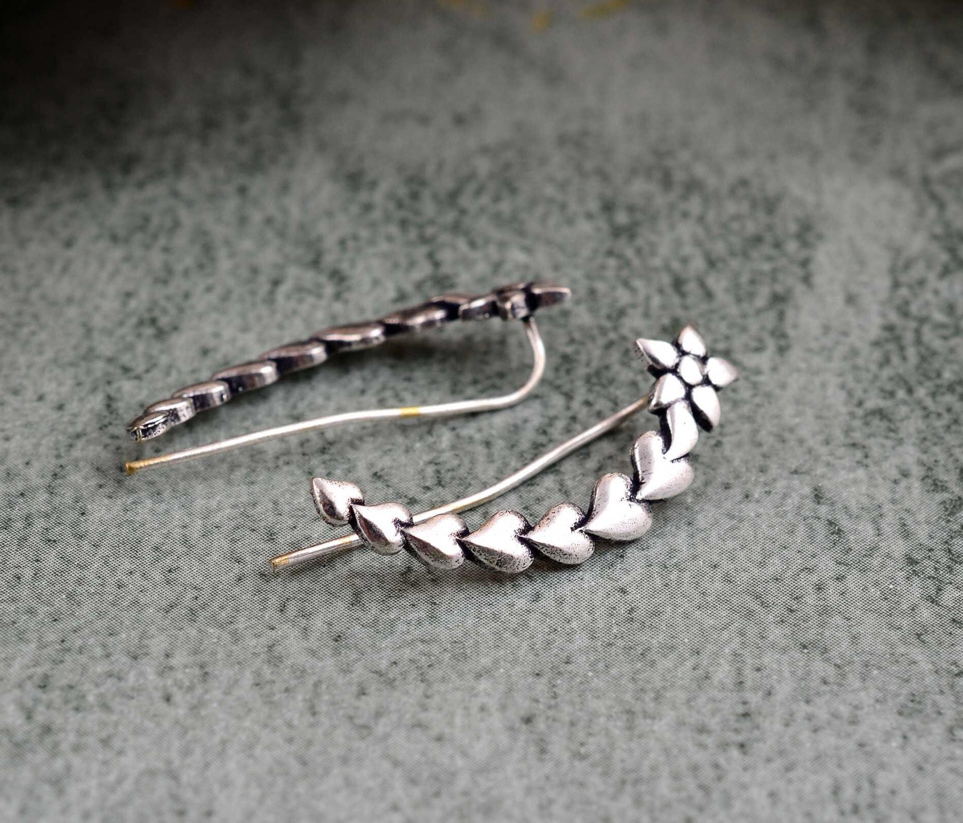 Orecchini A Lobo Con Mappa Del Mondo In Argento 925 - Foto 5