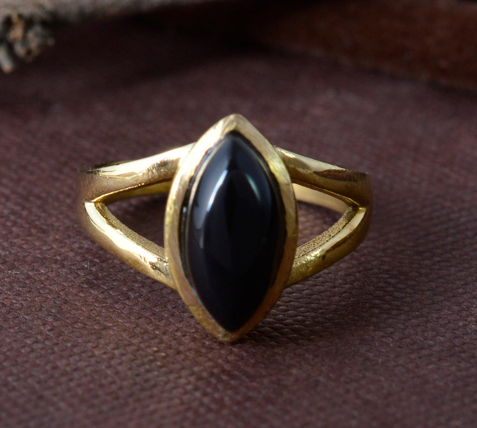 Black Obsidian Ring, Women Gift Ring, Gemstone Ring, Handmade Ring, Protection Ring, Obsidian Ring,Gift For Her,Midi Ring,Personalized Gifts