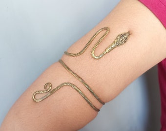 Schlangen-Spirale Oberarm Manschette Armreif | Armband-Armband-Armband-Mann-Frauen-Schmucksachen Punk-Mode Coiled