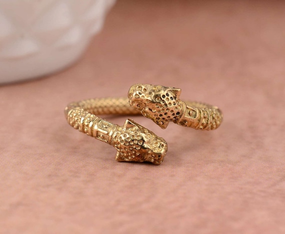 Bague en or leopard bijoux panthere bague chat sauvage bague unisexe amoureux des animaux bijoux uniques commemoratifs cadeaux leopard carier Etsy France