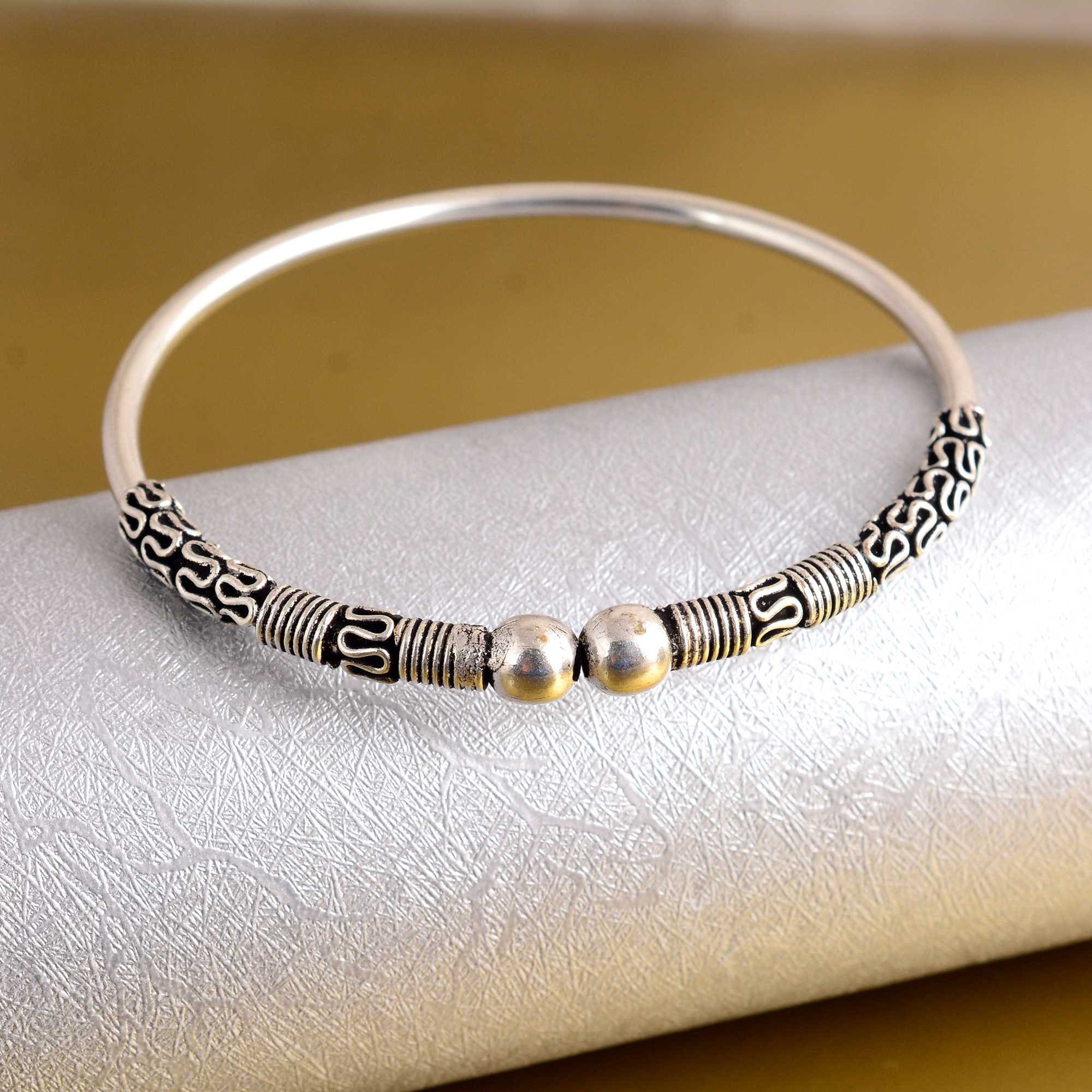 Oxidized Silver Bangles: Boho Tribal Indian Jewelry - Etsy
