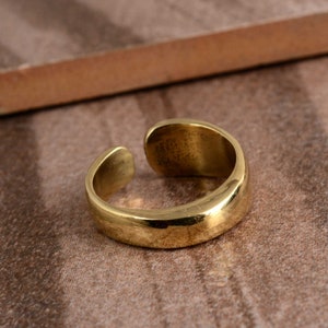 Gold Zehenring, Einzel oder Satz von zwei Zehenringen, Gold gefüllter Zehenring, einstellbarer Ring, Geschenk für sie. Bild 7