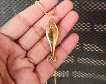 Sardine Fish Necklace - Sardine Charm - Fish Necklace - Pendant Necklace - Charm Necklace - Handmade Necklace - gift for her