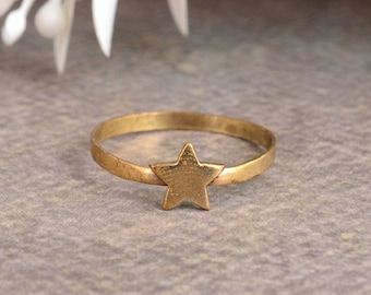 Tiny Star Ring, Super Tiny Star Ring, Gold Star Ring, Shooting Star Ring, Little Star Ring, Your My Star Ring, Simple Star Ring, Gift