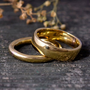 Handgemachte Messing Ring: Schlichtes Boho Band, Zierliches Schmuckstück