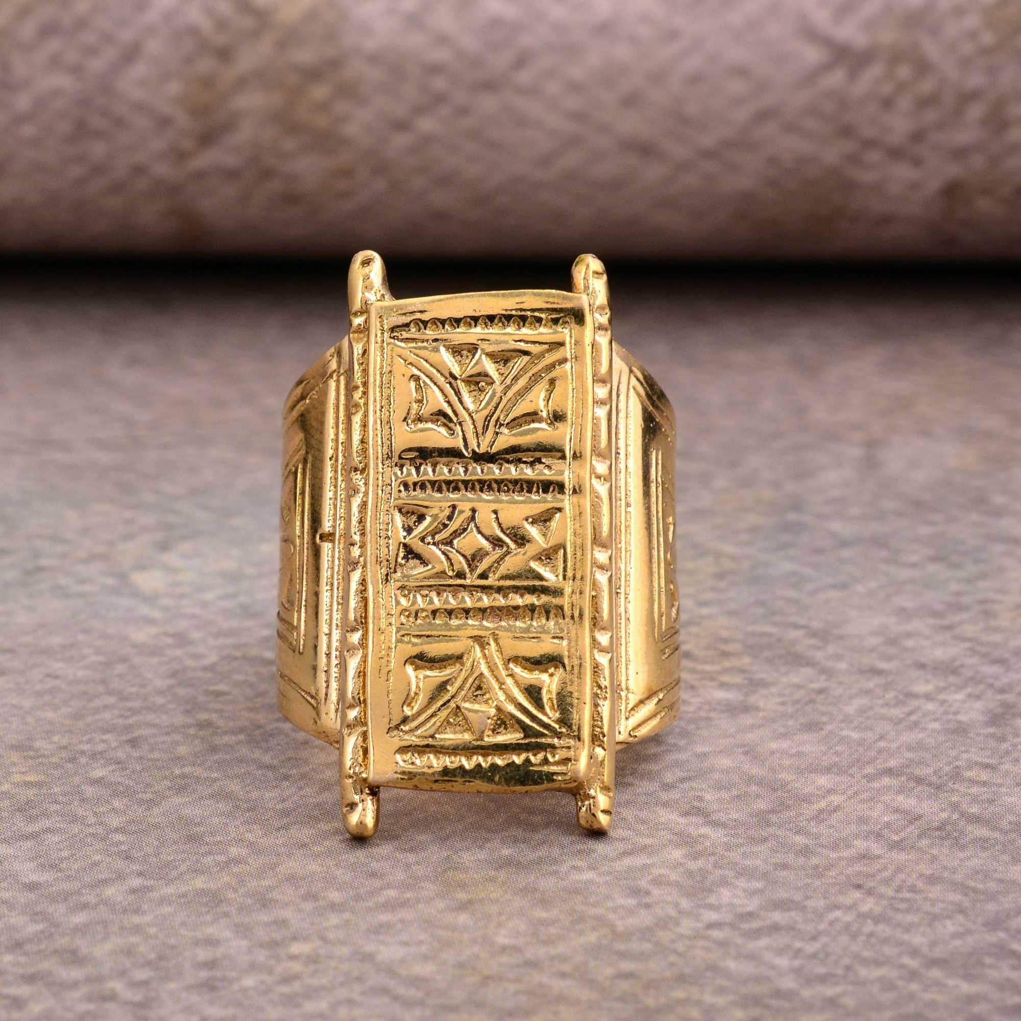 Tuareg Gold Ring: Handmade Bohemian Promise Ring - Etsy