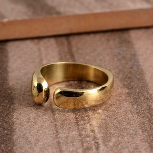 Gold Zehenring, Einzel oder Satz von zwei Zehenringen, Gold gefüllter Zehenring, einstellbarer Ring, Geschenk für sie. Bild 8
