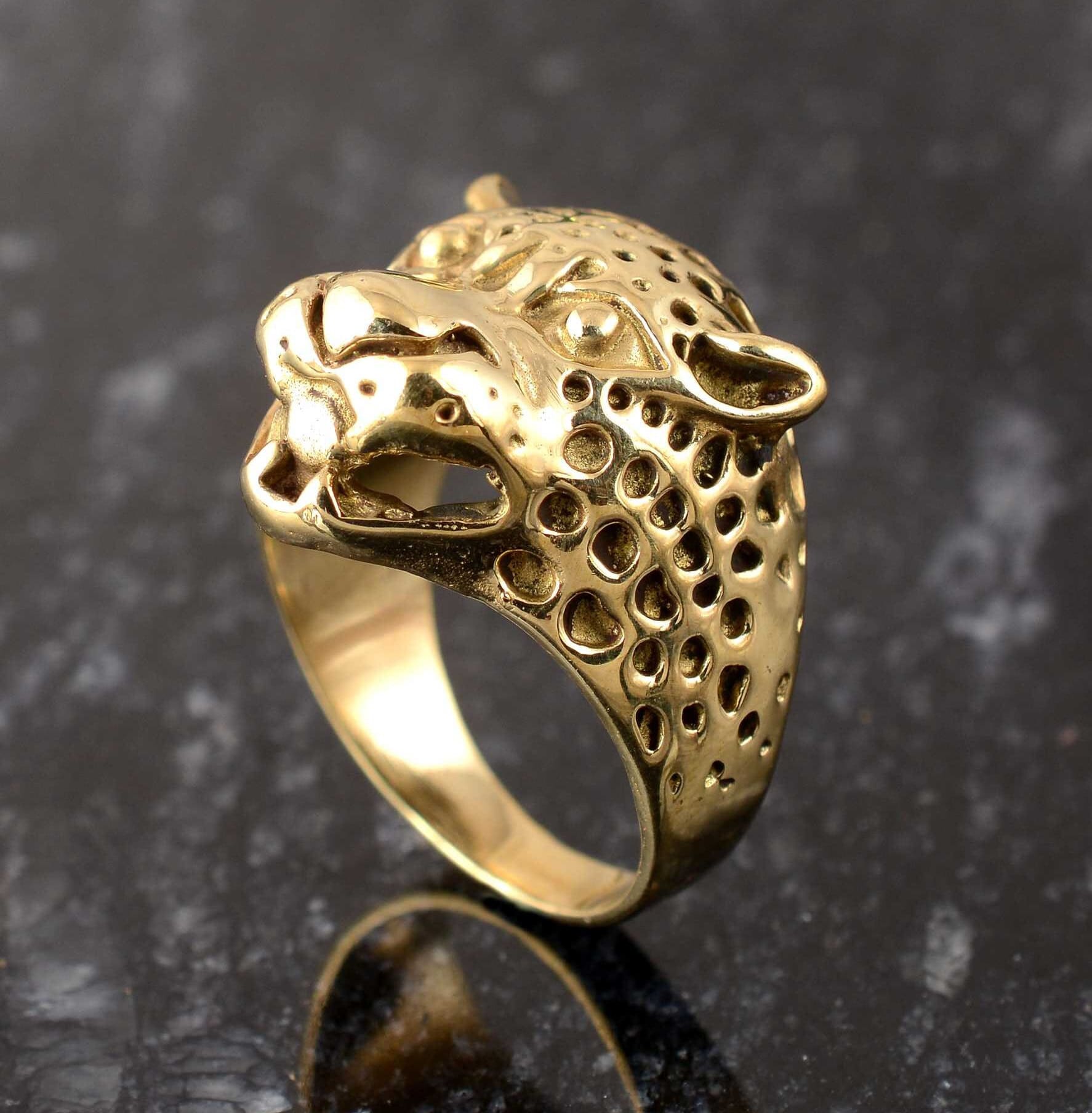 Amazon.com: Ssjewel Sleeping Leopard Ring Art Deco Cute Panther Ring Unique Jaguar  Ring 14K Gold Plated 925 Sterling Silver Cat Ring Handmade Leopard Jewelry  Ring Customized Animal Lovers Promise Gift Ring :