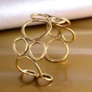 Gold Open Circle Bracelet: Dainty Trendy Bracelet