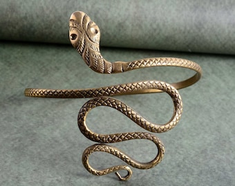 Snake Spiral Upper Arm Cuff Armlet | Armband Bangle Bracelet Men Women Jewelry Punk Fashion Coiled