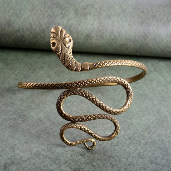 Snake Spiral Upper Arm Cuff Armlet | Armband Bangle Bracelet Men Women Jewelry Punk Fashion Coiled