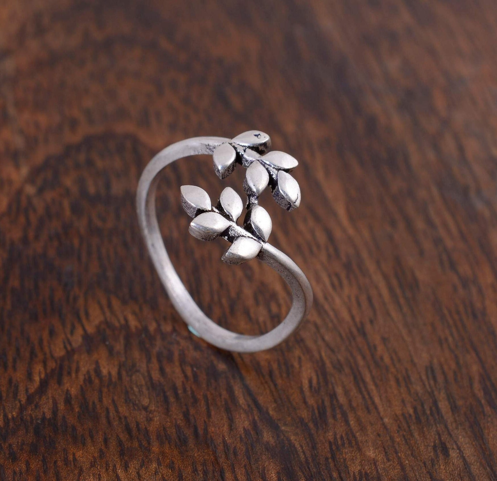 Leaf Toe Ring, 925 Silver Toe Ring, Toe Ring for Women, Open