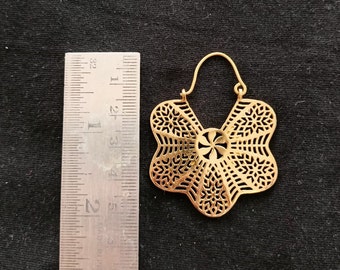 Gold Filigree Hoop Earrings: Lightweight Boho Style