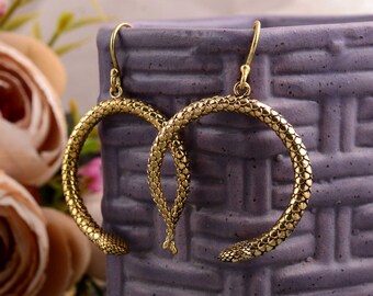 Snake Earrings, Serpent earrings, Cobra earrings, Statement earrings, Medusa earrings, Snake jewelry