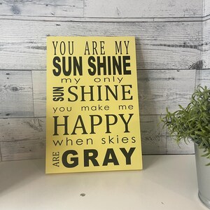 You Are My Sunshine Wood Shelf Sitter, Sunshine Wood Sign, Mantle Decor, Kids Room Decor, Shelf Leaner
