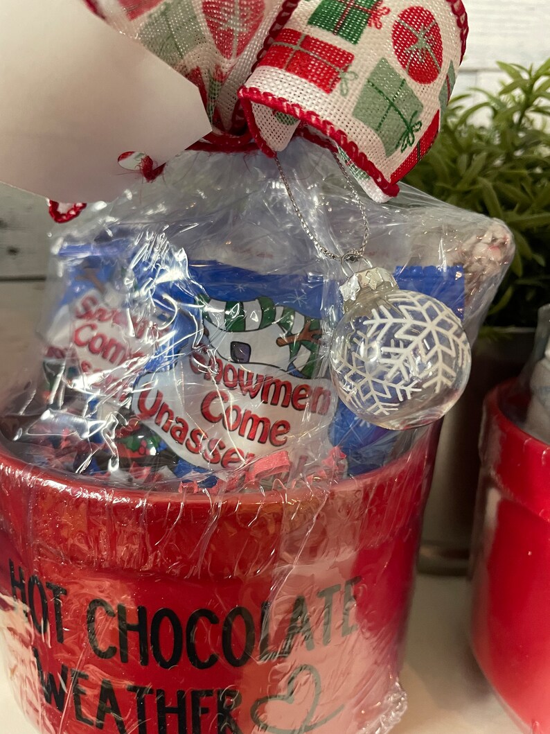 Hot Chocolate Mug Set, Snowman Soup Cocoa Set, Hot Chocolate Gift Set