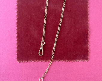 18k Gold Filled Albert Chain Necklace: Vintage Pocket Watch Style  jewellery,  jewellery gift,  jewellery gift, gifts for her