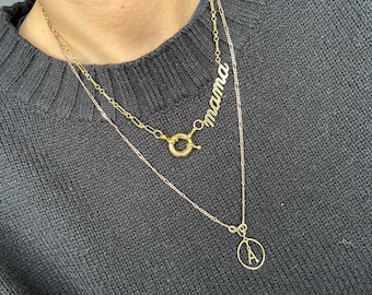 Mama nameplate bolt clasp Necklace – mum chain necklace, mother's day gift,  jewellery gift, mothers day jewellery gift, gifts for her