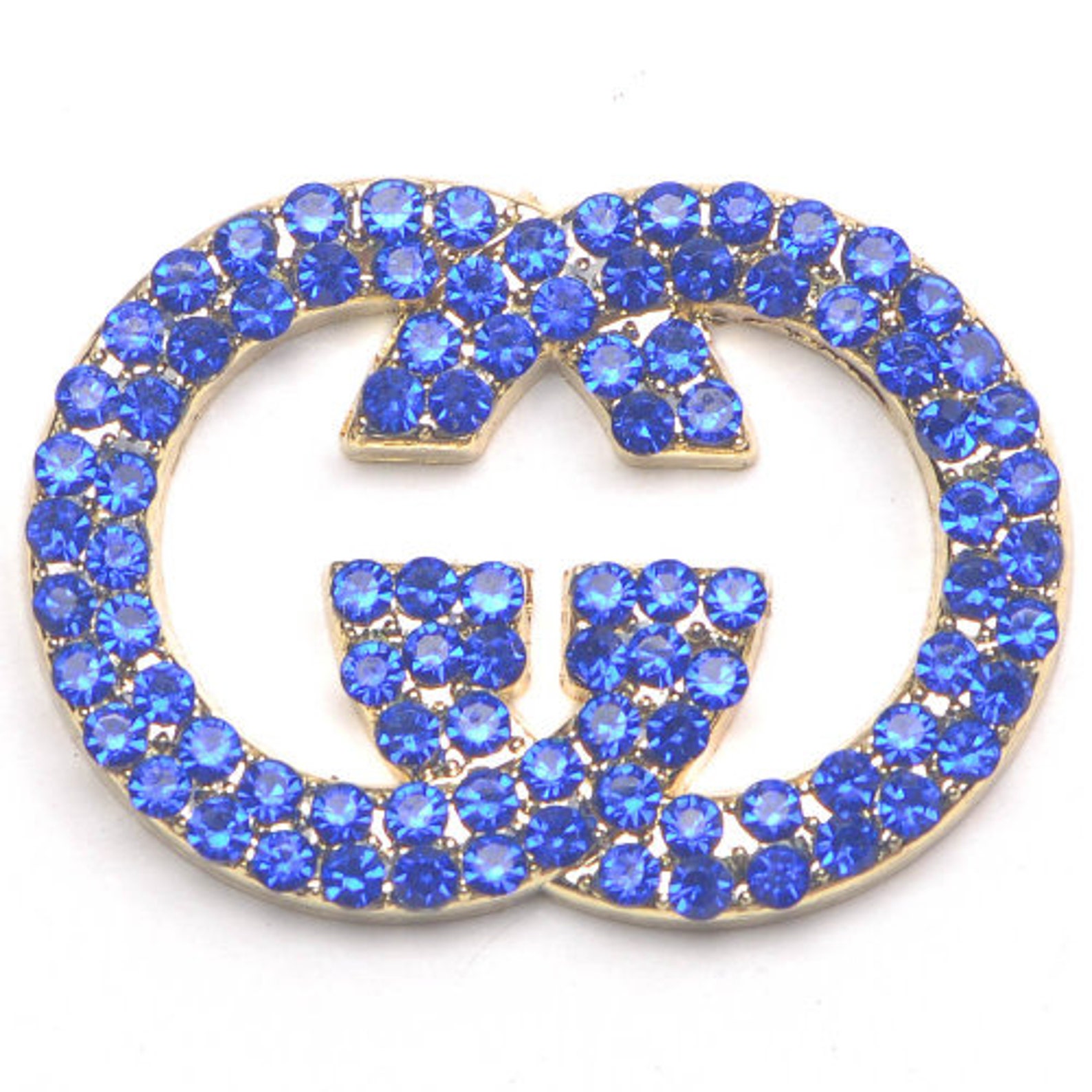 Crocs Blue Gucci rhinestone Shoe Charm Personalize with Etsy