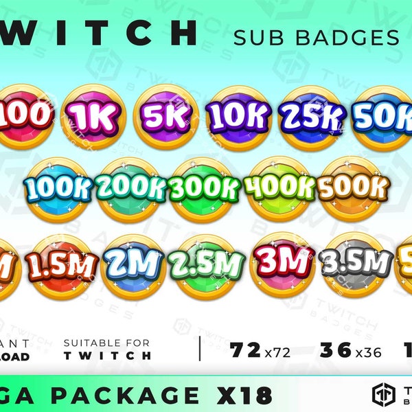 18 TWITCH bit/су