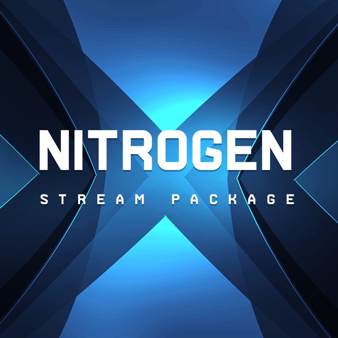 Nitrogen Static Stream Overlay Twitch Overlays Etsy