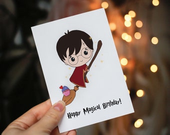 Harry Potter Birthday Card, Birthday Cards