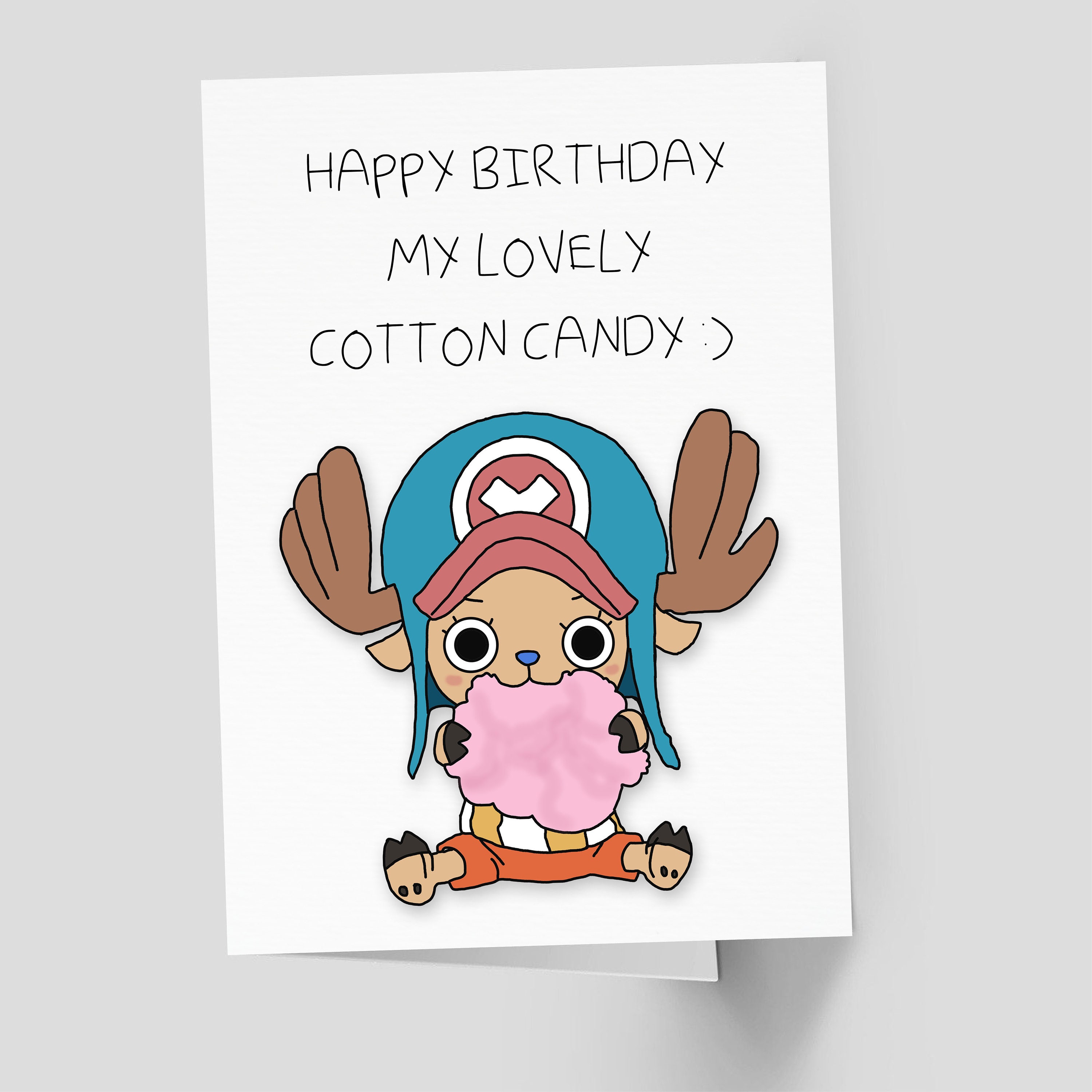 Anime Birthday Card, Anime Card, Anime Digital Card - Etsy