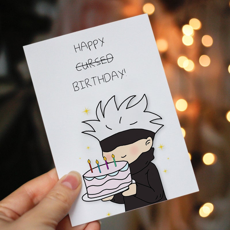Anime Birthday Card - Etsy