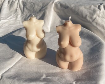 Plus Size Body Candle |Curvy Body|Torso|Naked Woman|Soy Wax Female Bust|room decor aesthetic|Gifts for her