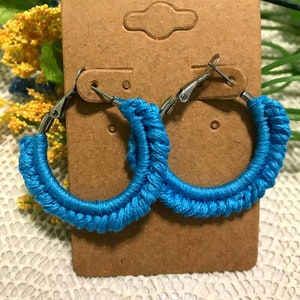 Crochet Hoop Earrings