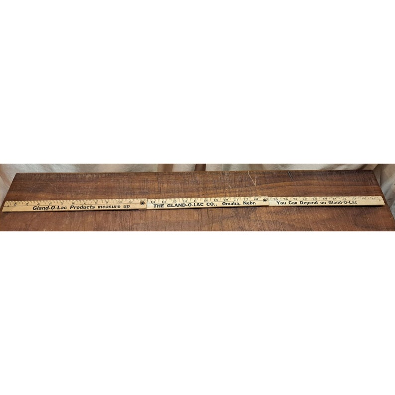 Vintage Folding Yardstick by Gland-o-lac Products, Omaha NE - Etsy