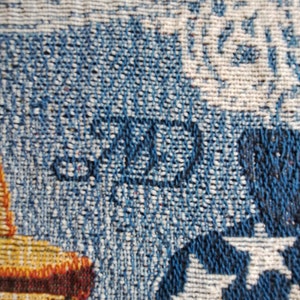 Woven Throw Blanket of Victorian Shoes Boots Afghan fringe Wall Hanging Tapestry bild 8