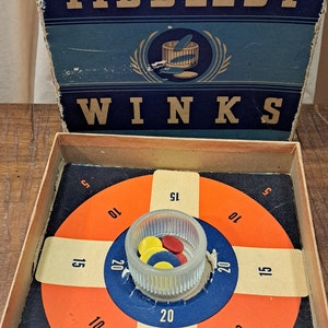 Vintage Tiddledy Winks Children's Board Game, original packaging