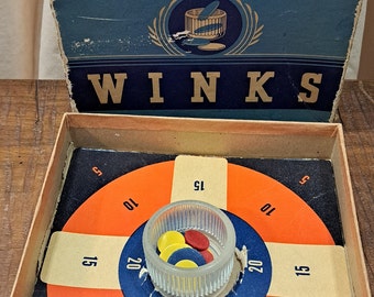 Vintage Tiddledy Winks Children's Board Game, original packaging