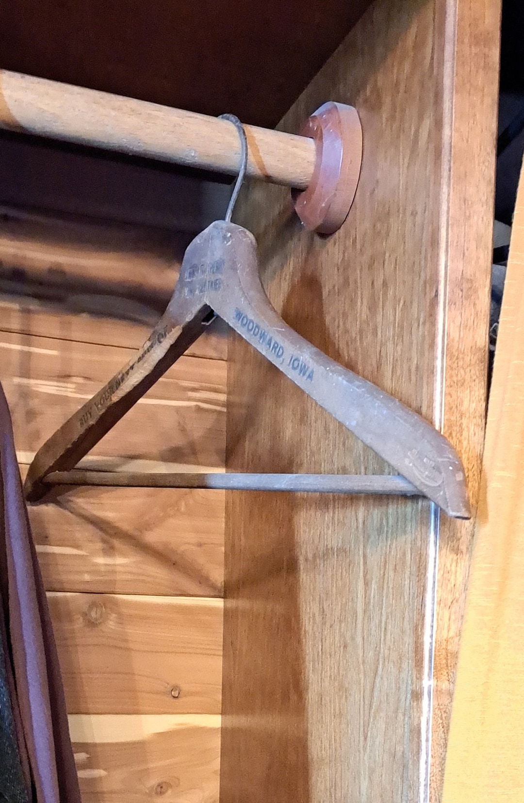 Antique Wood Hanger From Woodward IA Etsy