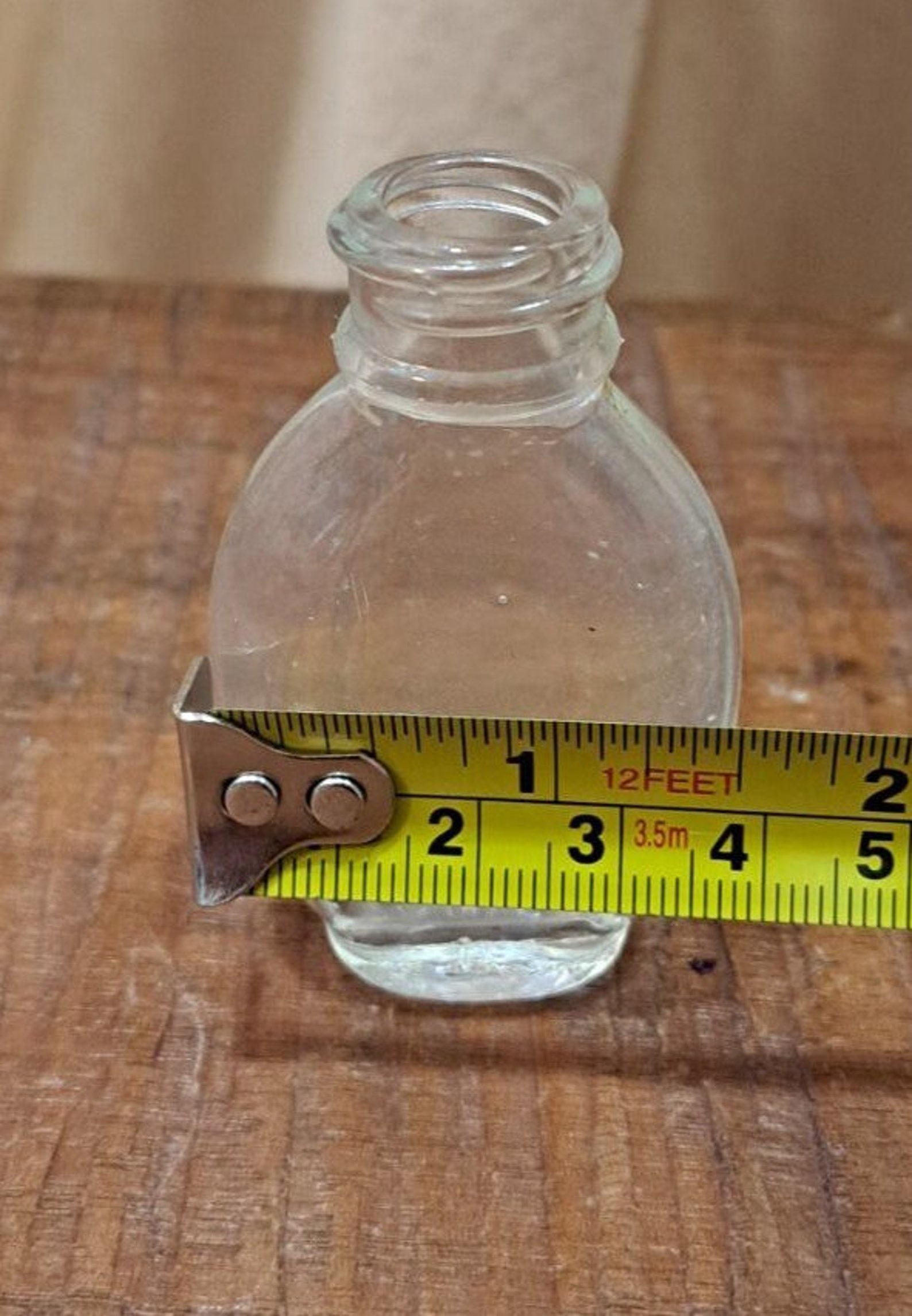 Bayer Aspirin Clear Glass Bottle, Vintage Etsy