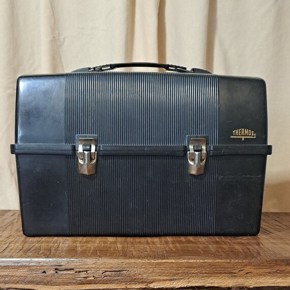 vintage black thermos Gem