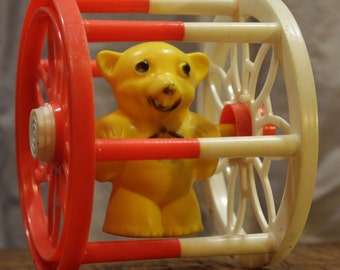 1960 Sidney Tarson Tasco Plastic Toy Bear Wheel