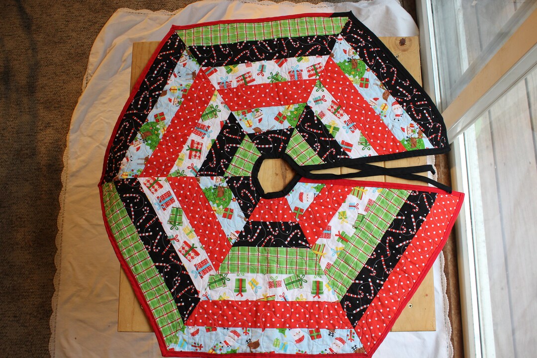 One of a Kind Quilted Tree Skirts Christmas Tree Skirts for Tabletop